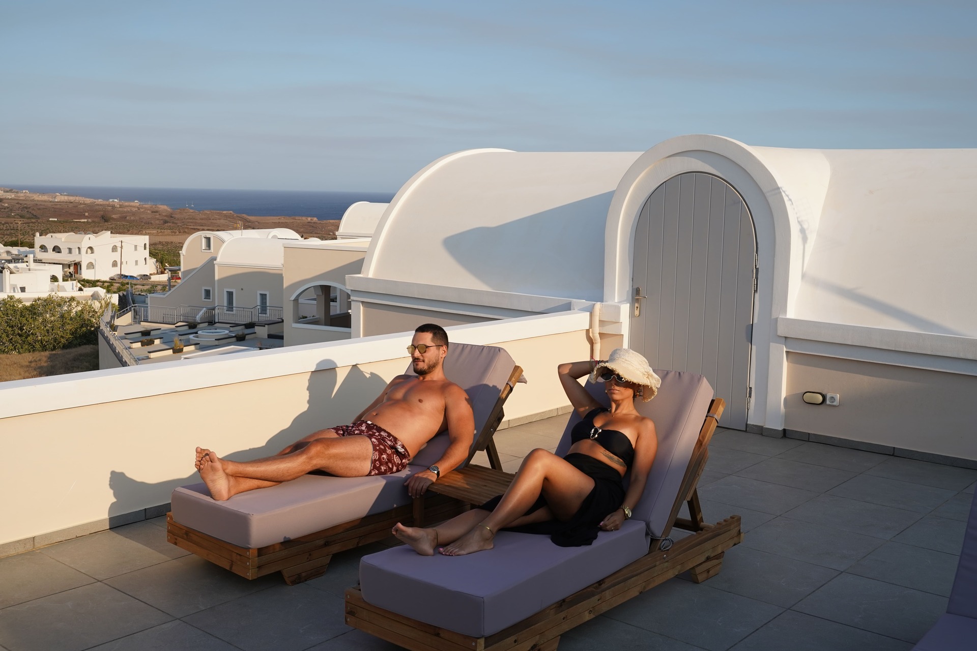 Loft suite with caldera view and shared pool – Noverian Bios Caldera, Santorini